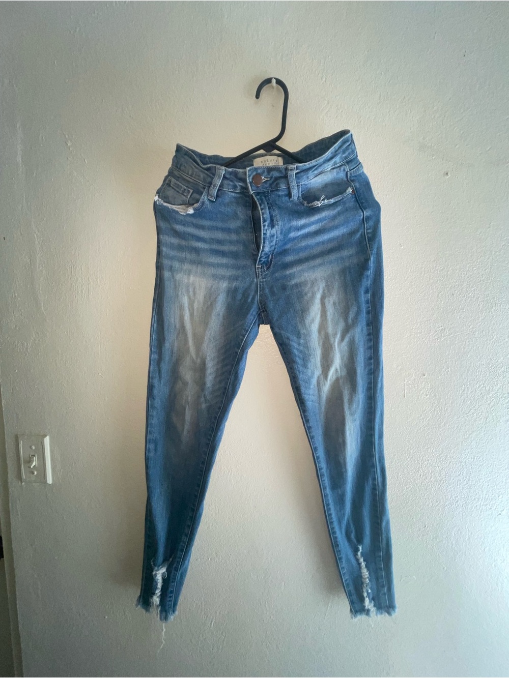 Blue Women's Distressed Skinny Jeans